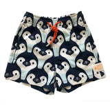 Kids Stretchy Boardies - Penguin Parade